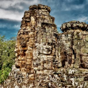 Historic Statues At Angkor Thom, Siem Reap, Cambodia